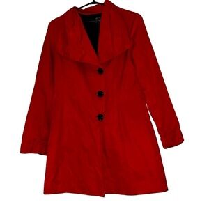 Simon Chang Vintage  Trench Short style women’s red blazer jacket Sz 6